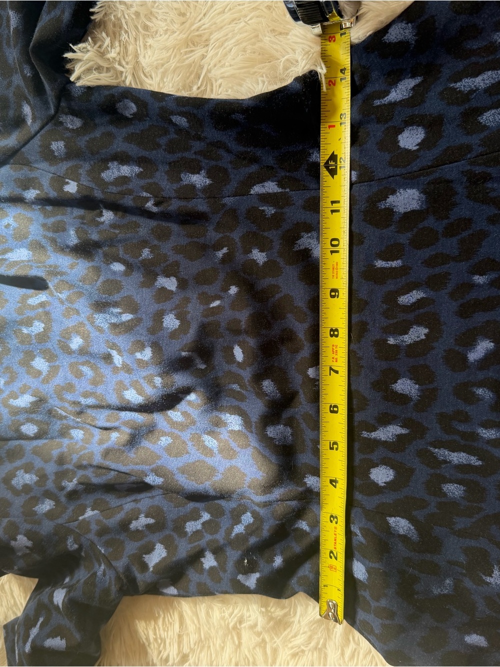kate spade Navy and Black Leopard Print Midi Dress - Picture 7 of 11